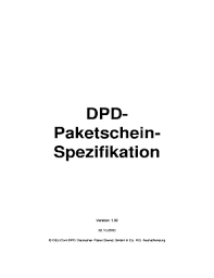 Fillable Online Delicom Dpd Deutscher Paket Dienst Gmbh Co Fax Email Print Pdffiller