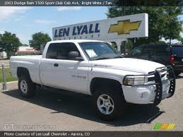 Bright White 2001 Dodge Ram 1500 Sport Club Cab 4x4 Tan Interior Gtcarlot Com Vehicle Archive 14786568 Dodge Ram 2001 Dodge Ram 1500 Dodge Ram 1500