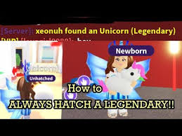 Testing The How To Always Hatch A Legendary In Adopt Me It Works Unicorn Hatched Youtube Roblox Adoption My Roblox