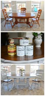 Before And After Dining Room Table Makeover With Annie Sloan Chalk Paint And Stain Refinishing Kitchen Table Makeover Dining Table Makeover Kitchen Table Redo