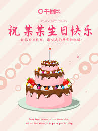 生日海报在线PS编辑-庆祝生日快乐蛋糕背景祝福海报-图司机