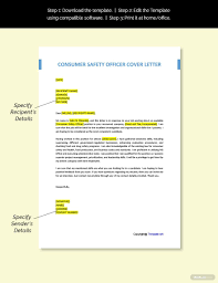 Free Consumer Safety Officer Cover Letter Template In 2020 Cover Letter Template Cover Letter Template Free Letter Templates