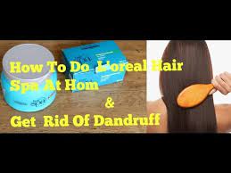 How To Use Loreal Hair Spa At Home Get Dandruff Free Hair Loreal Cream Bath Youtube