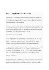 Home remedies and diet tips to reverse diabetes in dogs. Pdf Best Dog Food For Pitbulls Russell Wilson Academia Edu