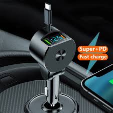 USB C 3 In 1Retractable Car Charger QC3.0 Super Fast Type C Car Phone  Charger | eBay UK