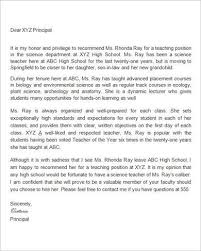 Sample Letter Of Recommendation For Teacher 18 Documents In Word Letter Of Recommendation Teacher Letter Of Recommendation Letter To Teacher