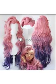 League Of Legends Seraphine Pink Purple Cosplay Wigs Cosplay League Of Legends League Of Legends Lol Champions