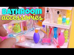 8 Diy Bathroom Accessories Sized For Barbie But How To Make Is Still Good For American Girl Barbie Dolls Diy Diy Doll Barbie Diy