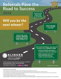 Will You Be The Next Winner Of Klinger Insurance Group S 2018 Referral Contest For Every Person That You Refer Group Insurance Insurance Commercial Insurance