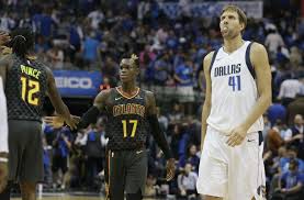 Things got chippy between the two in the 1st quarter of. Atlanta Hawks Sieg Gegen Dallas Mavericks Dennis Schroder Gewinnt Duell Mit Dirk Nowitzki Sportmeldungen Stuttgarter Zeitung