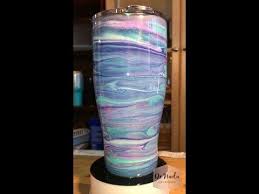Swirl Paint Tumbler Cup Tutorial Youtube Tumbler Cups Diy Diy Tumblers Glitter Cups