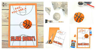That sweet footprint becomes a hammer, and the fingers become nails in a card that is both humorous and a delightful keepsake! Diy Basketball Father S Day Card For Kids Using Egg Cartons Buggy And Buddy