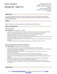 Are you trying to write a cv with no work experience? Piano Teacher Resume Samples Qwikresume