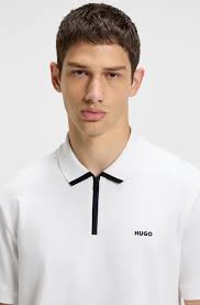 white hugo boss polo long sleeve