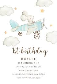 Birthday Invitation Card Template Png Tiny Pilot Birthday Invitation Template Greetings Island Baby Birthday Invitations Pilots Birthday Baby Birthday Invitation Card