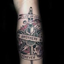 An interesting take, that is a bit unconventional, on that type of tattoo is getting the actual exact time of birth of your sibling tattooed on you. Top 63 Brother Tattoo Ideas 2021 Inspiration Guide