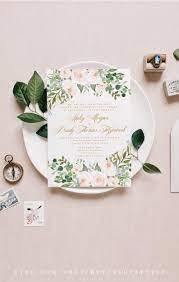 There S Nothing Wrong With Adding A Bit Of Whimsy To Your Invitations These Summer Wedding Invitations Watercolor Floral Wedding Invitations Blush Invitations