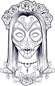 The spruce / wenjia tang take a break and have some fun with this collection of free, printable co. Sugar Skull Advanced Coloring 23 Kidspressmagazine Com Skull Coloring Pages Halloween Coloring Pages Coloring Pages To Print