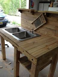 outdoor garden sink workstation