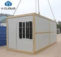 Wholesale Standard Container Prefabricated Folding House Mobile Office  Building Hurricane Proof Portable Foldable Home Post-disaster housing