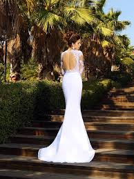 Find the perfect wedding dress for your big day. Bridesire Sheath Column Scoop Long Sleeve Satin Wedding Dress 311962 Us 219 99 Bridesire