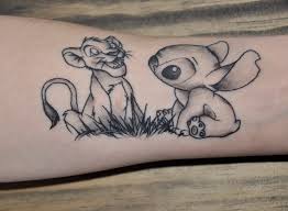 Stitch And Simba Tattoo My First Ever Tattoo Experience Done By Damian At Iron Anvil Tattoo Nowra Nsw A Stitch Tattoo Lilo And Stitch Tattoo Body Art Tattoos