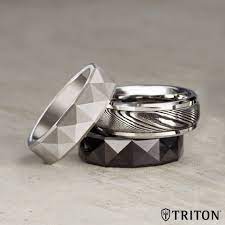 The Triton Rogue Collection Has Something For Everyone From Faceted Looks To Damascus Steel Find Your Style Theorigin Rings For Men Jewelry Jewelry Studio