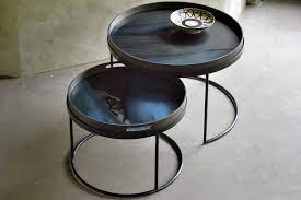 5 out of 5 stars. Round Tray Coffee Table Runder Couchtisch Von Ethnicraft Aus Metall Und Holz Sediarreda Com