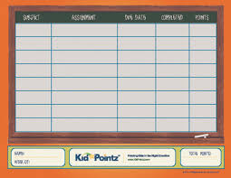 homework chart kid pointz