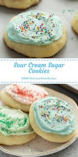 Sour Cream Sugar Cookies Delicious Home Recipes Sour Cream Sugar Cookies Sour Cream Cookies Soft Sugar Cookie Recipe