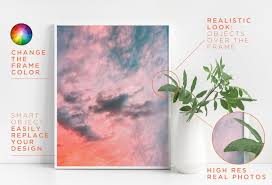 Download Frame Mockup Bundle Jpg Png Psd In Stationery Mockups On Yellow Images Creative Store PSD Mockup Templates
