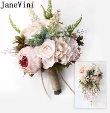 Check spelling or type a new query. Janevini Vintage Peony Bridal Bouquet Holder Wedding Waterfall Artificial Flowers Wedding Bouquets For Bridesmaids Bride Brooch Wedding Bouquets Aliexpress