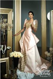 Look The Bb Pilipinas 2017 Candidates In Stunning National Costumes In 2020 Modern Filipiniana Gown Filipiniana Dress Wedding Dress Couture