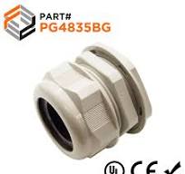 P4835BG - PG48 Thread Nylon Cable Gland, Beige, Range: 1-1/8" to 1-3/8", UL  Listed, IP68, IP69K - 1 Piece