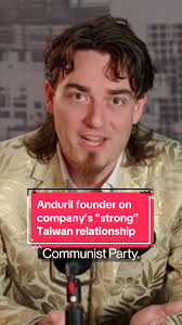 "We have a very strong relationship with Taiwan." #Anduril Founder Palmer  Luckey says the company has no #Chinese assets in the wake of a deal with  #Taiwan. He says #China is afraid and "know that our ...