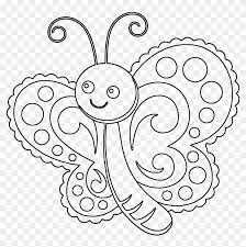 Butterfly coloring pages for adults. Free Butterfly Coloring Page Butterfly Coloring Png Clipart 3575016 Pikpng