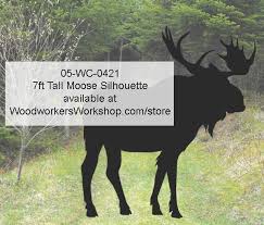 Diy wood signs plywood diy design wood crafts cnc wood projects outdoor furniture sculpture patterns. 7ft Tall Moose Silhouette Yard Art Woodworking Pattern Woodworkersworkshop