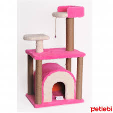 Cat Hause Tirmalama Kedi Evi 105x60x40cm Pembe S1 Satin Al Petlebi