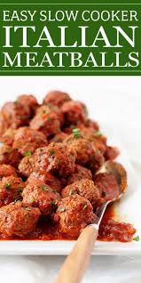 Slow Cooker Meatballs In Tomato Sauce Recipe Simplyrecipes Com Recipe Slow Cooker Meatballs Italian Meatballs Recipe Meatball Recipe Slow Cooker