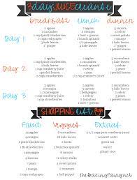Going on a juice cleanse, or drinking nothing but pressed juices extracted from fruits and vegetables for a few days or a juice cleanse can help you lose weight and detox your whole body. 3 Day Juice Cleanse The Baking Fairy