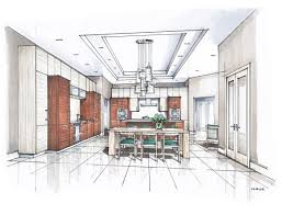 hand rendering mick ricereto interior product design interior design renderings interior rendering interior design sketches