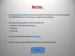 Alle baren geschäftsvorgänge eines unternehmens sollen grundsätzlich über. Wirtschaft Rechnungswesen Buchfuhrung Ppt Herunterladen