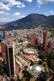 Bogotá occupies a sloping plain at the base of two mountains, guadalupe and monserrate, upon whose crests stand. Bogota Colombia By Marc Guitard Colombia Travel South America Travel Travel Around The World