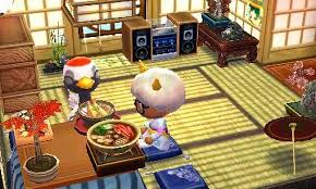 Biskit Animal Crossing New Horizons House Interior Dinner With Gladys Id 0327 7775 498 Animal Crossing Happy Home Designer New Leaf