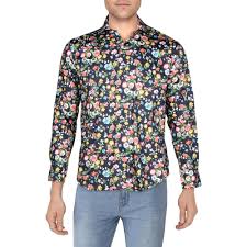 Getting bored of your work shirts? Robert Graham Mens Harmon Button Down Shirt Floral Print Tailored Fit Black Overstock 33428141