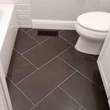Black hexagon tiles with a dark grout will give your bathroom floor tile a uniform look. Pin On Bathroom Ideas