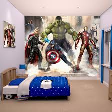 Avengers Age Of Ultron Wallpaper By Walltastic Marvel Bedroom Superhero Bedroom Avengers Room