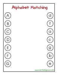 Letter Matching Printables Over The Big Moon Alphabet Worksheets Preschool Preschool Worksheets Letter Matching Game