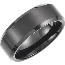 8 3mm Wide 2 5mm Thick Black Immerse Plated Satin Finish Center And Mens Wedding Bands Tungsten Tungsten Wedding Bands Mens Wedding Rings