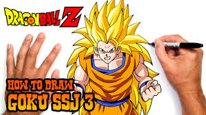 Goku dragon ball super drawing. How To Draw Goku Ssj 3 Dragon Ball Z Youtube